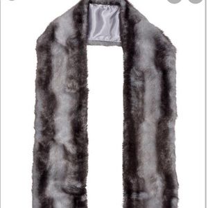 Mink Faux Fur Scarf with Pockets